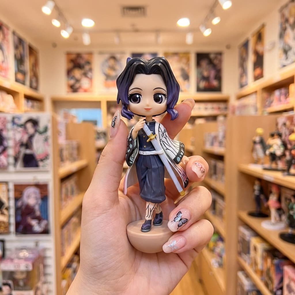 Figura Q Charm - Shinobu Kocho (Kimetsu no Yaiba) | PVC | 15 cm - Vista 3