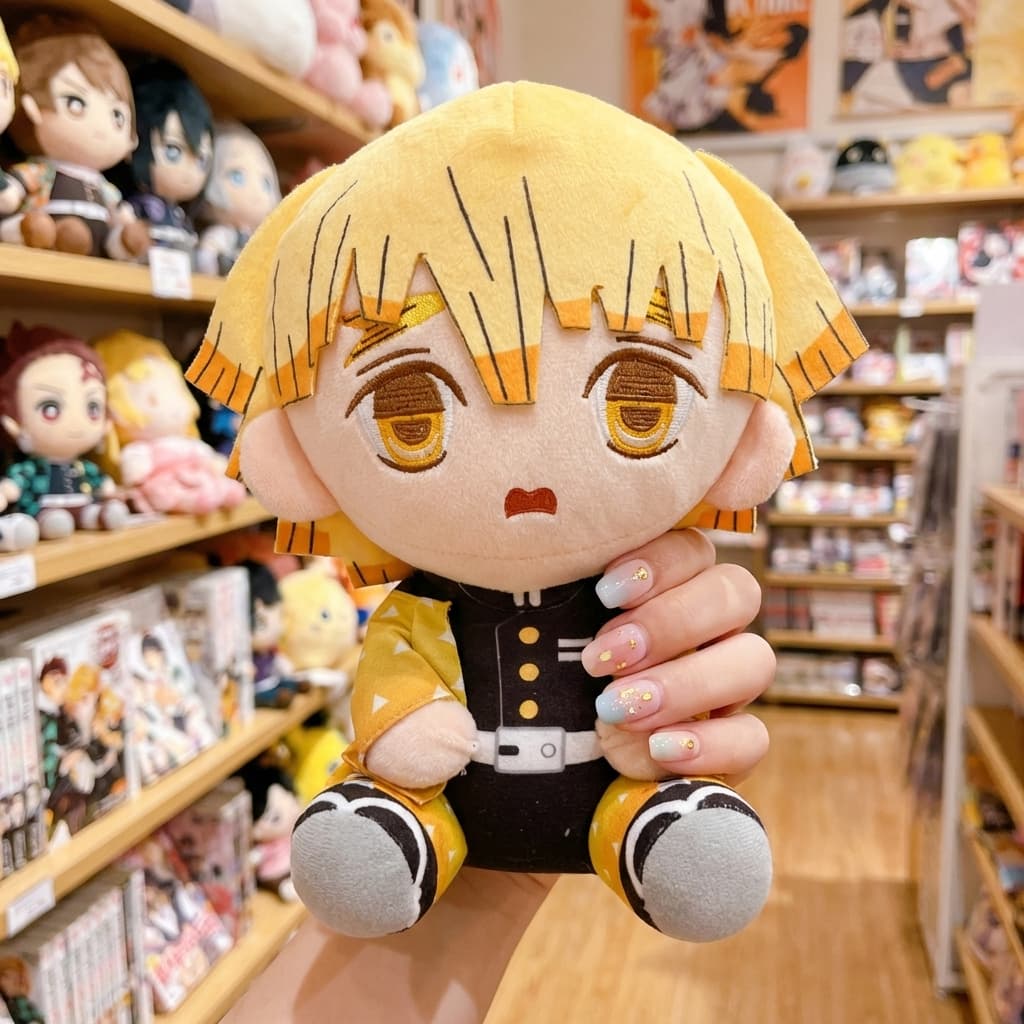 Peluche Zenitsu (Kimetsu no Yaiba) | Felpa Suave | 20 cm - Vista 3