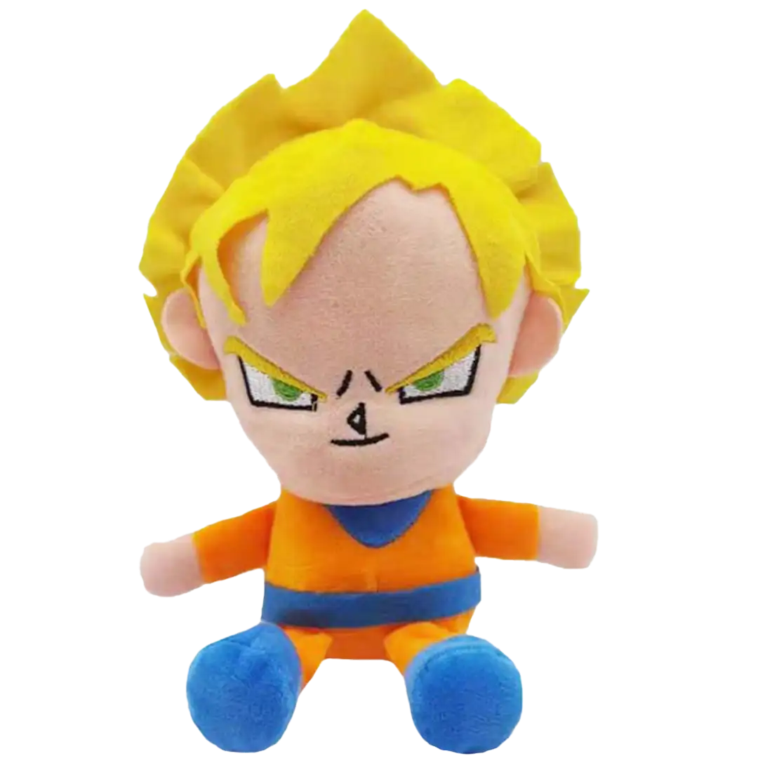 Peluche Goku Super Saiyajin (Dragon Ball Z) | Felpa Suave | 20 cm
