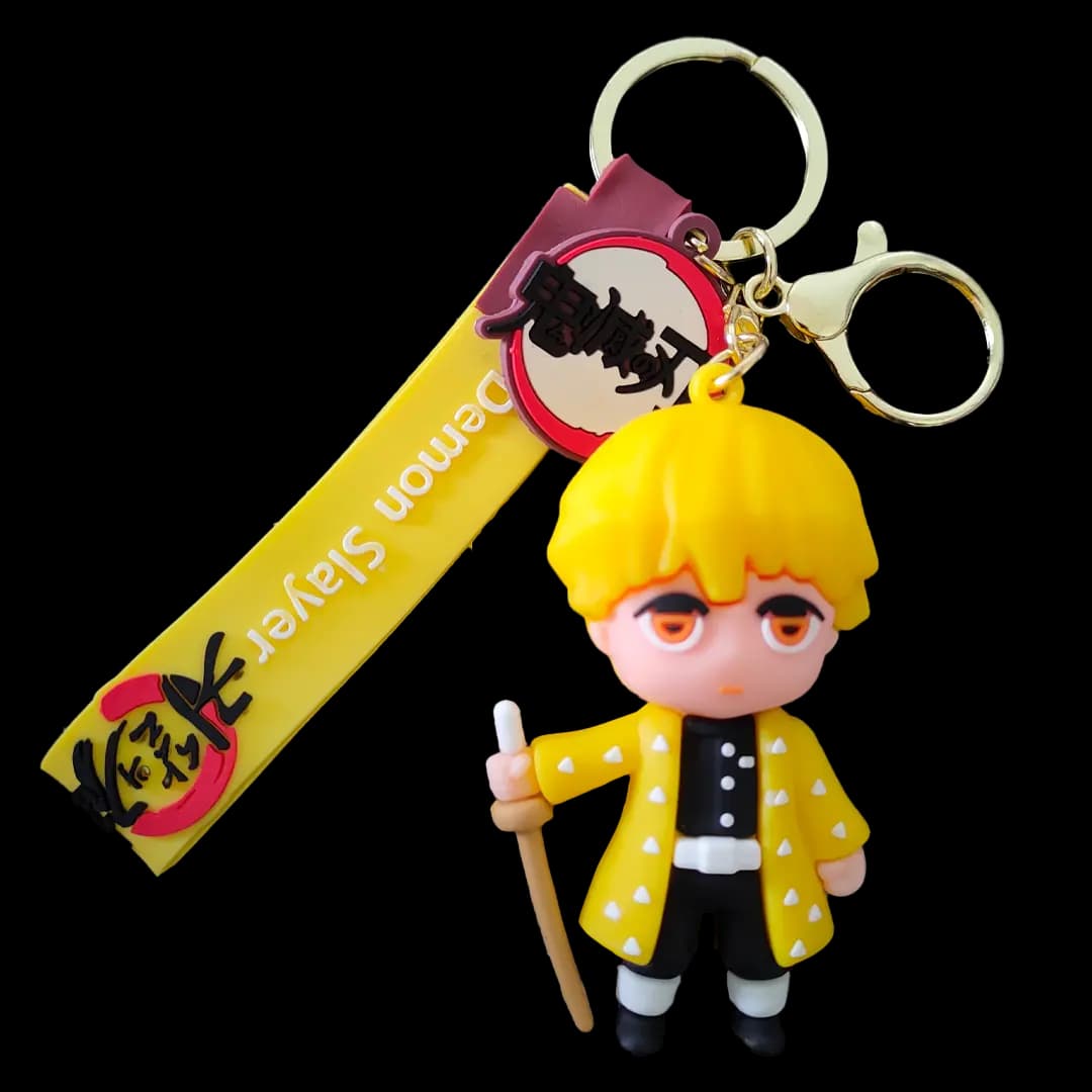 Llavero ChibiCharms - Zenitsu (Kimetsu no Yaiba) | PVC | 9 cm